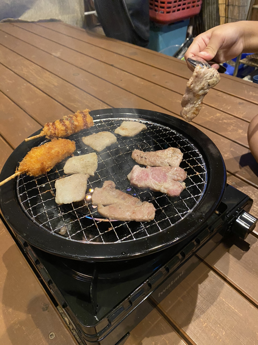 カセットコンロでBBQ 画像