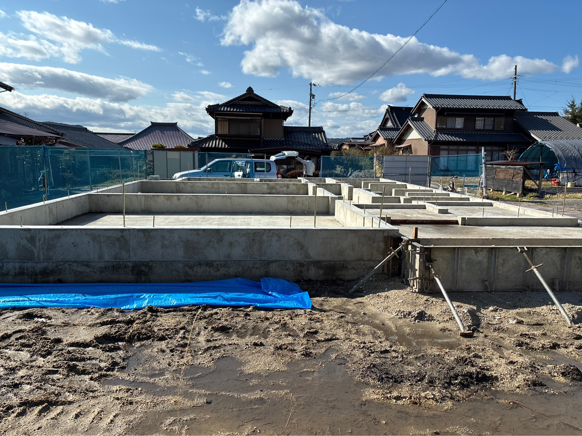 基礎工事が完了しました! 画像