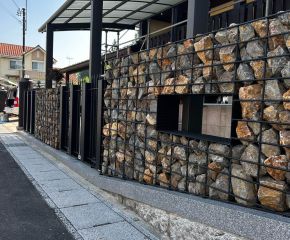 フルオーダーのガビオン＆アイアンフェンスを施工しました！ アイキャッチ画像