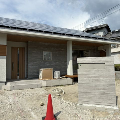永田分譲地モデルハウス　完成間近です！ アイキャッチ画像